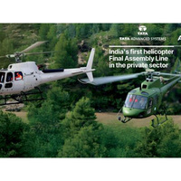 Tata to set up India's first private helicopter final assembly for Airbus H125