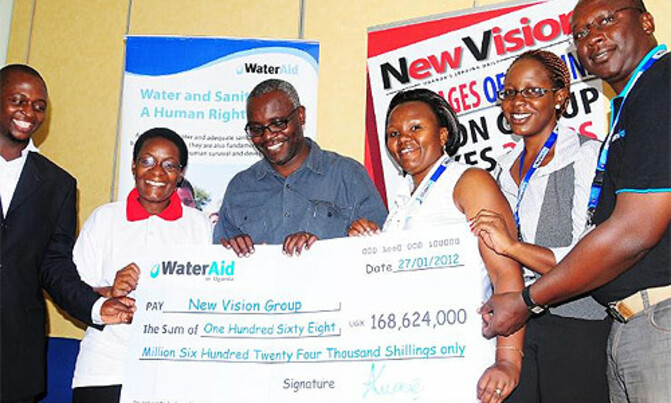 Water Aid, New Vision promote sanitation Water Aid, New Vision promote sanitation
