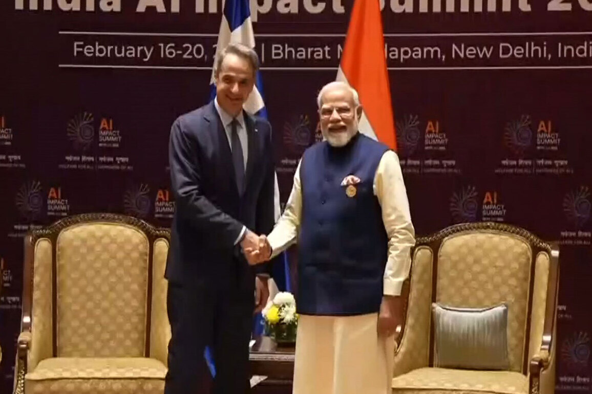 PM Modi holds bilateral meeting with Greek PM amid AI Summit