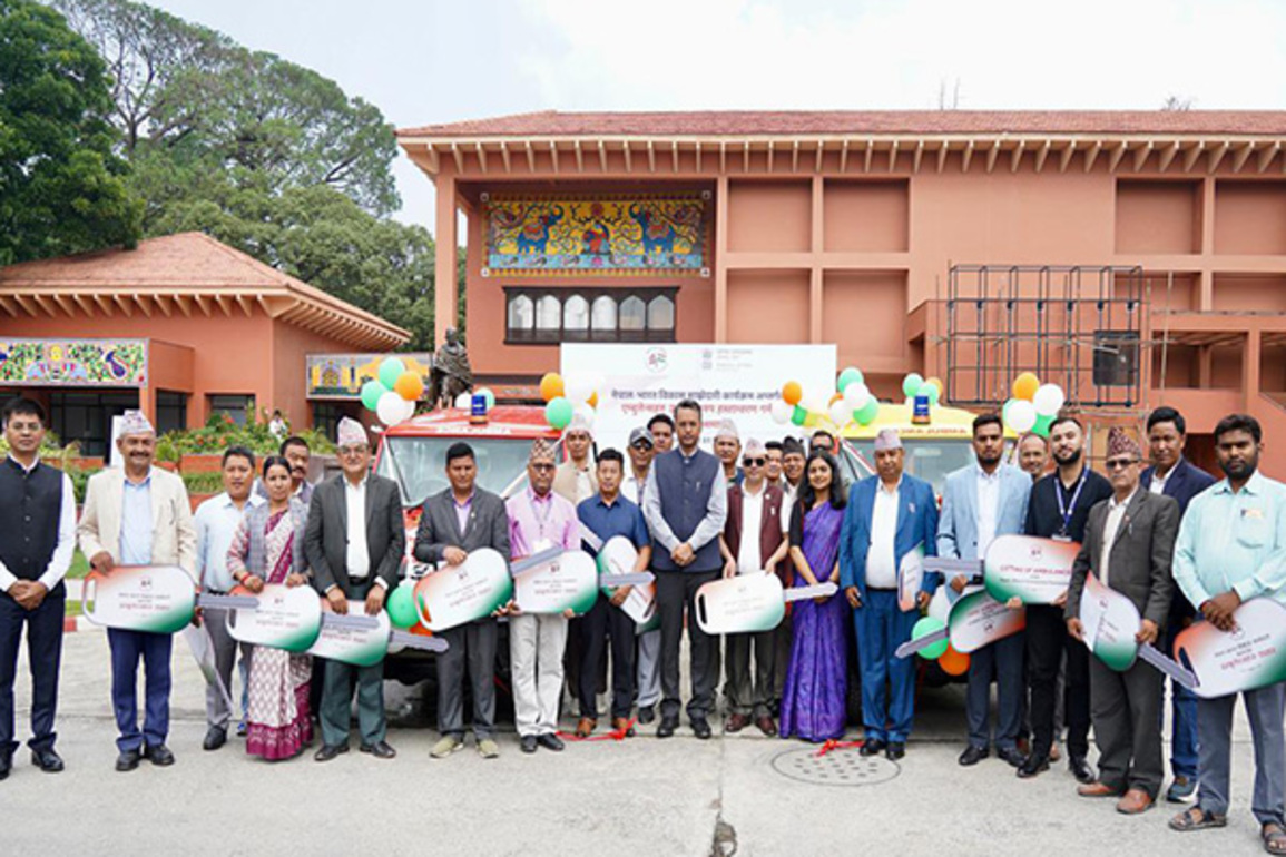 India gifts 40 ambulances to various health institutions across Nepal