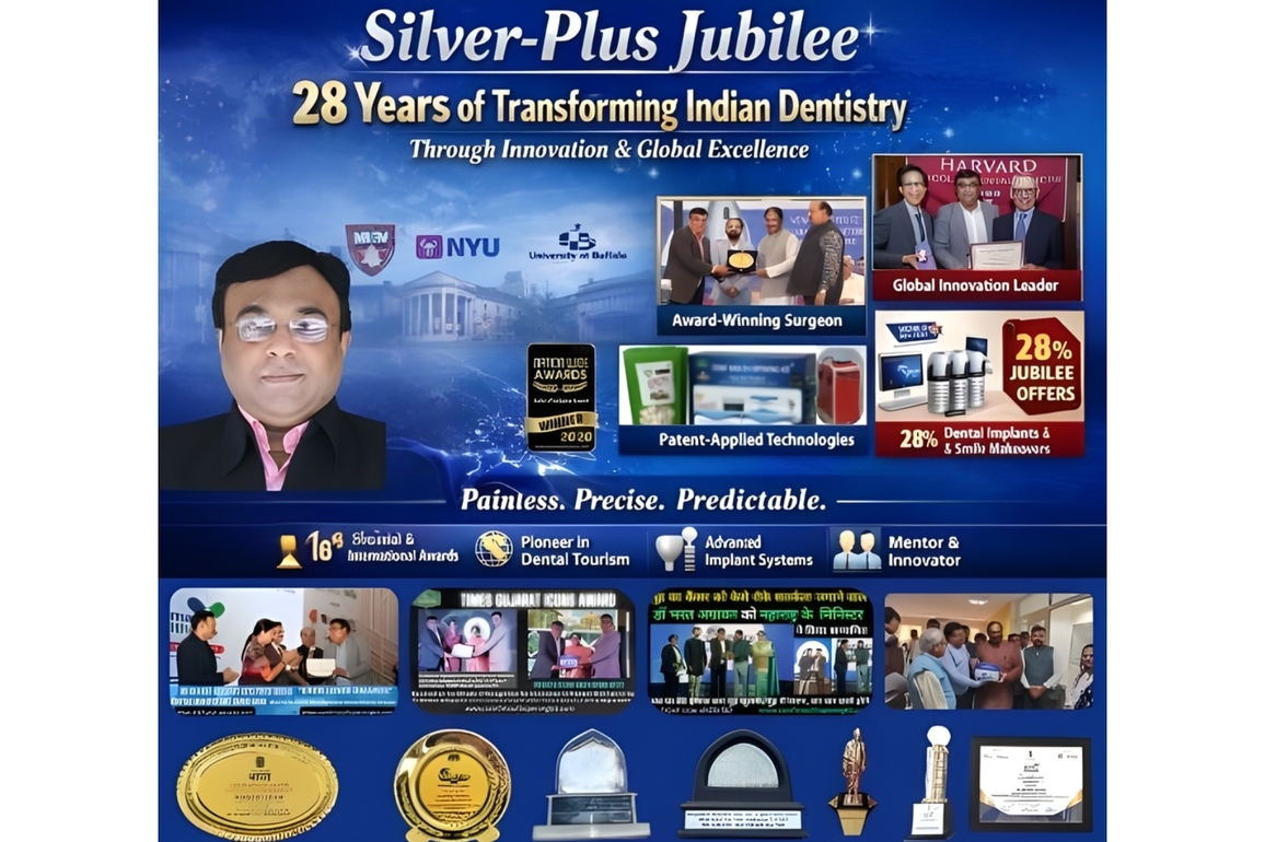 Dr Bharat Agravat Celebrates "Silver-Plus Jubilee": 28 Years of Transforming Indian Dentistry through Innovation and Global Excellence
