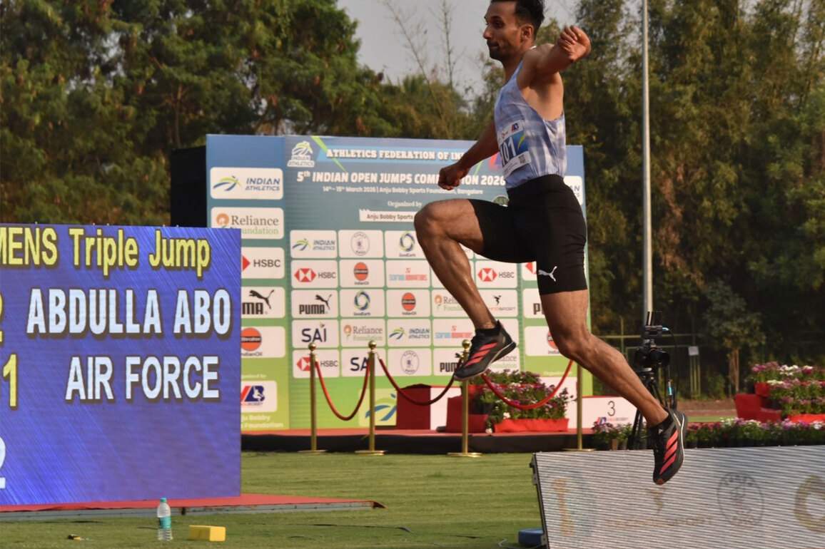 Triple jumper Abdulla Aboobacker wins gold