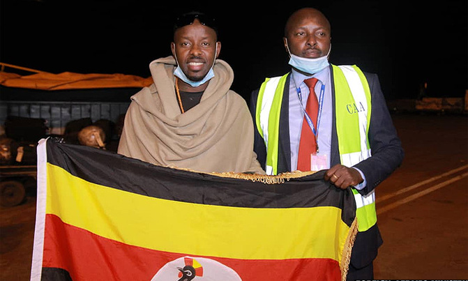 Kenzo, other Ugandans finally back home from West Africa Kenzo, other Ugandans finally back home from West Africa