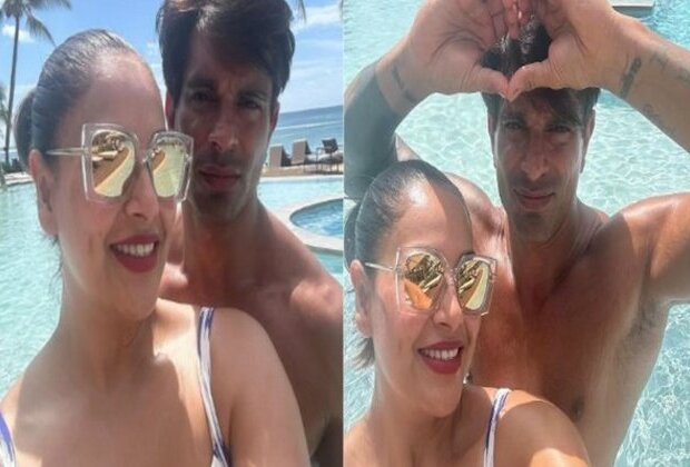 Bipasha Basu shares photos with hubby Karan Singh Grover from their pool time