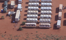 The camp at Rio Tinto's ground in the Paterson Province