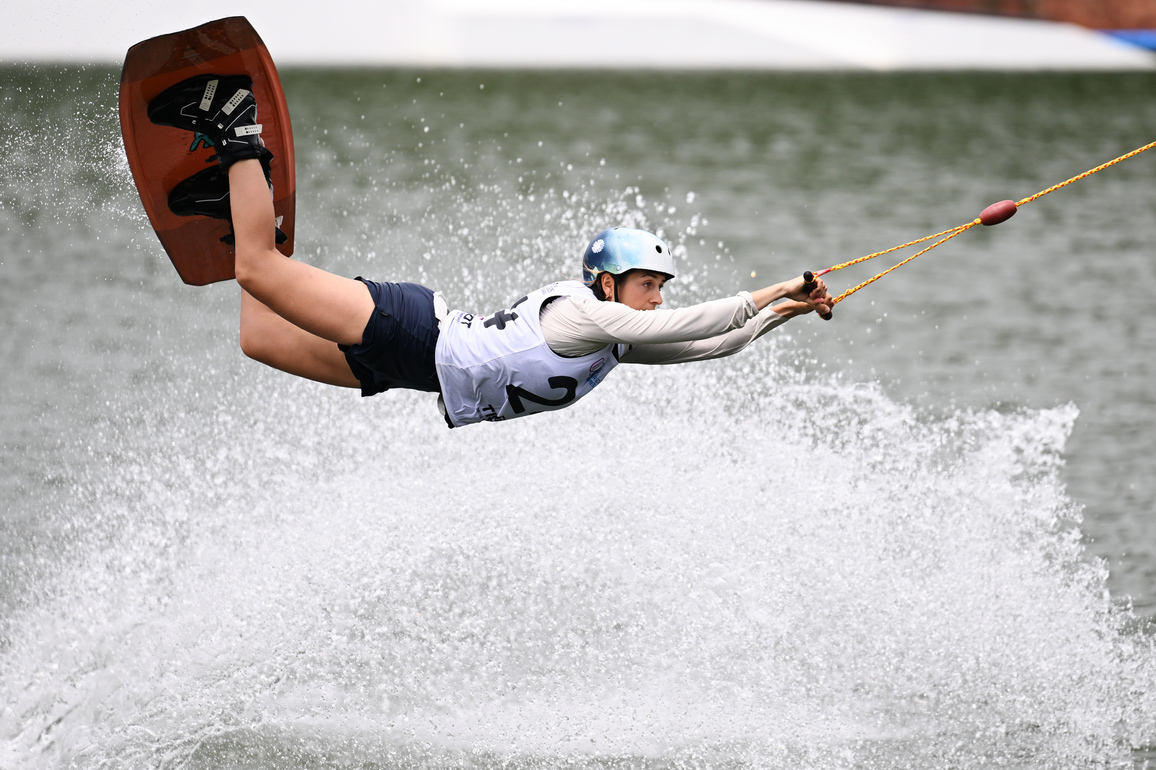(SP)CHINA-CHENGDU-THE WORLD GAMES 2025-WATERSKI & WATERBOARD-WOMEN'S-CABLE WAKEBOARD-LAST CHANCE QUALIFIERS (CN)