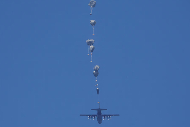IDF airdrops aid into Gaza with six countries; denies claims of starvation
