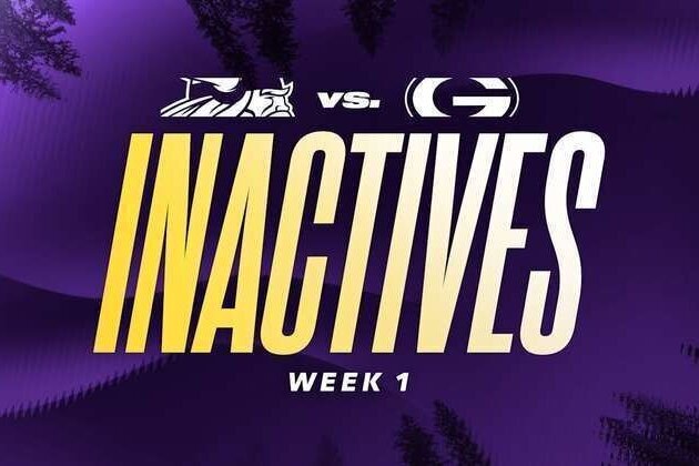 Vikings vs. Packers Inactives for Week 1 of 2026