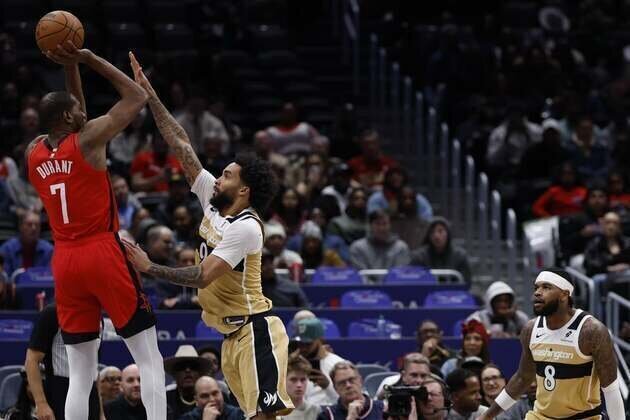 Alperen Sengun, Kevin Durant fuel Rockets to chippy win over Wizards