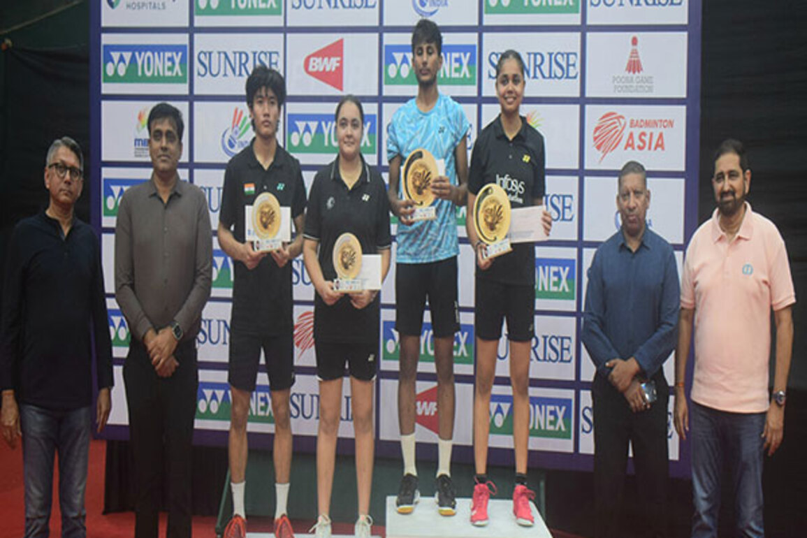 Unseeded Indian teens Vansh-Shravani and Aanya-Angela win doubles gold at Yonex India Junior International Grand Prix