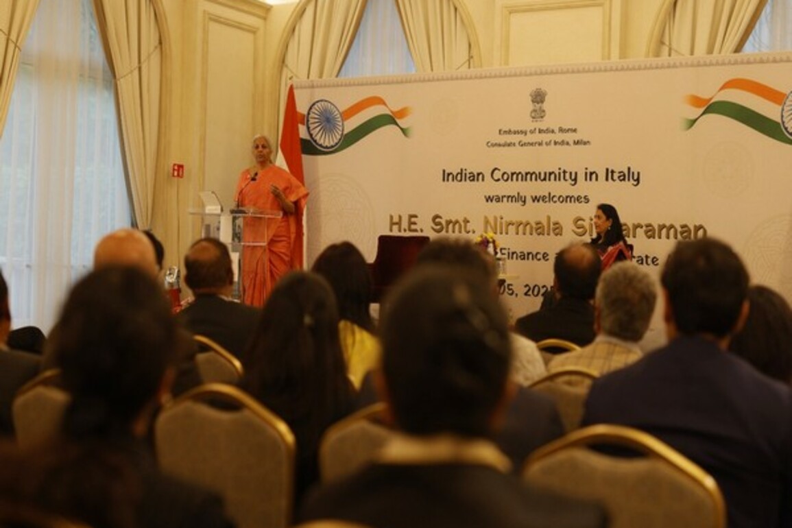 "Indian diaspora is seen as constructive, positive contributor to respective economies where they are": FM Sitharaman in Milan