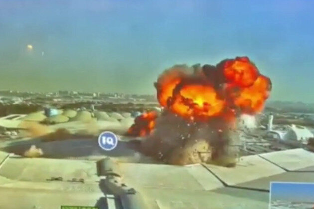 Drone strike on Kuwait airport caught on security footage