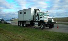  Cone penetration testing can be conducted safely from inside a truck container alongside a highway