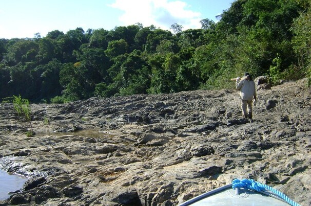 Pesquisador do SGB na região do Médio Tapajós (PA)
