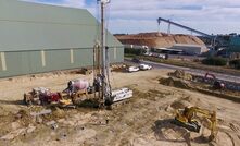 The new spodumene storage facility for Talison Lithium at Bunbury Port.