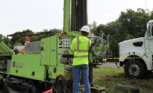 Cascade Drilling crews used a compact sonic rig to achieve core samples with a 95% recovery rate