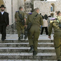 Thousands say they prefer jail over army in Jerusalem draft protest