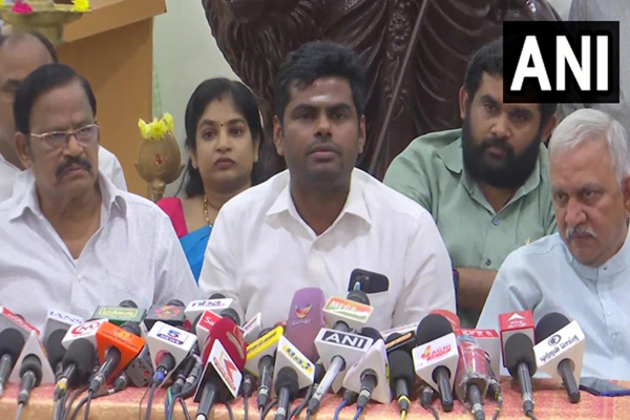 "Nobody imposes Hindi": BJP's Annamalai slams INDIA bloc parties for protesting against centre