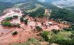 Destruição causada pelo rompimento da barragem de Fundão da Samarco em Mariana