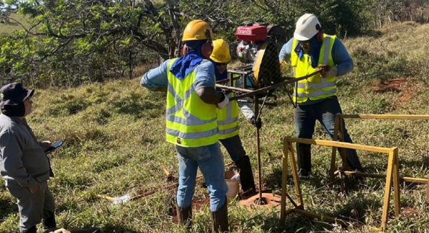 Sondagem no projeto de nióbio e terras raras Araxá terras raras st george