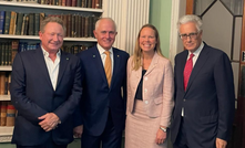  Andrew Forrest, ex-Australian PM Malcolm Turnbull, FFI CEO Julie Shuttleworth, and Lord Adair Turner in Glasgow for COP26