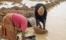 Miners at work at a galamsey site in Kunsu, Ghana. For many groups, ASM is the most stable source of income. Photo: Delali Adogla-Bessa / Shutterstock