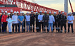 The LG 1750 crane is delivered