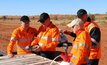 The Newcrest Mining team undertaking field work at Havieron in Western Australia
