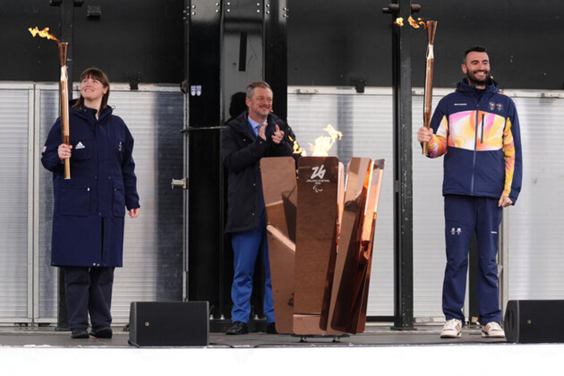 Flame for 2026 Winter Paralympics lit at ceremony in Stoke Mandeville