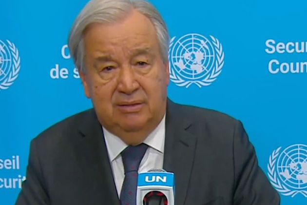 UN Chief Guterres urges 'dialogue, de-escalation, full respect for international law' amid rising geopolitical tensions