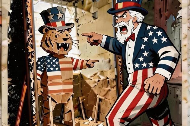 AI Cartoon | The Real "Paper Tiger"