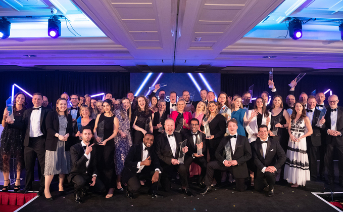 Some of the winners of this year's UK Pensions Awards. Photo: Rob Kennard