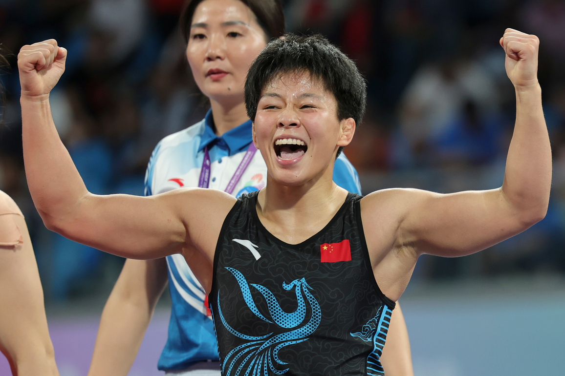 (SP)CHINA-15TH NATIONAL GAMES-WRESTLING-FREESTYTLE-WOMEN'S 57KG-FINAL (CN)