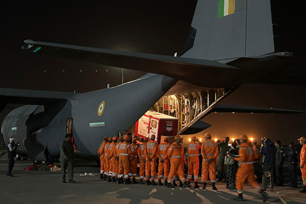 India dispatches first tranche of humanitarian aid for people of Myanmar