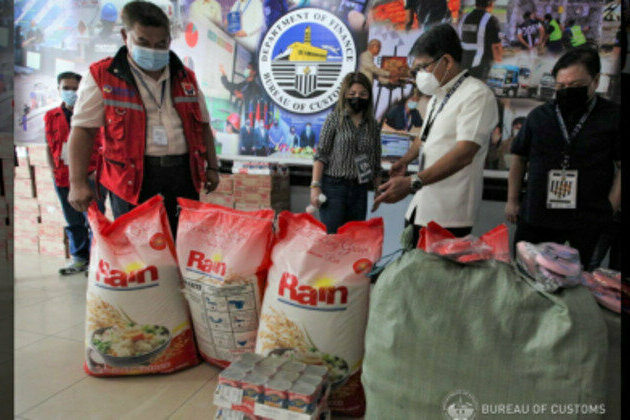 BOC donates abandoned goods to 'Odette' victims