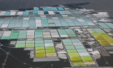 SQM's solar evaporation ponds at the Atacama Salar in Chile