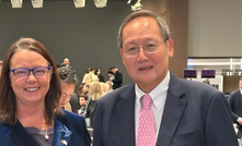 Madeleine King with the Japanese energy minister Tan See Leng