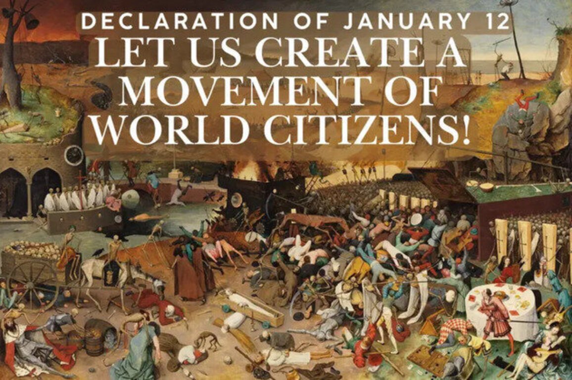 Declaration of January 12: Let Us Create a Movement of World Citizens to Bring the World "Back From the Brink"