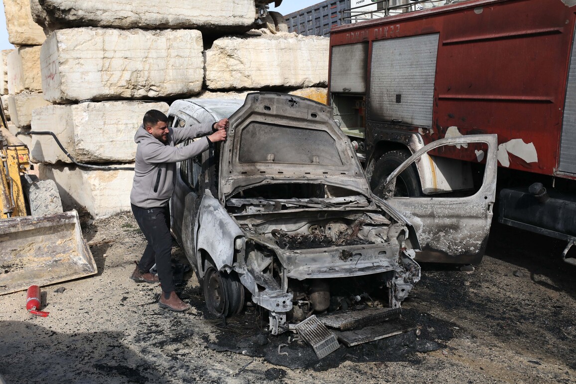 MIDEAST-WEST BANK-NABLUS-DAMAGE