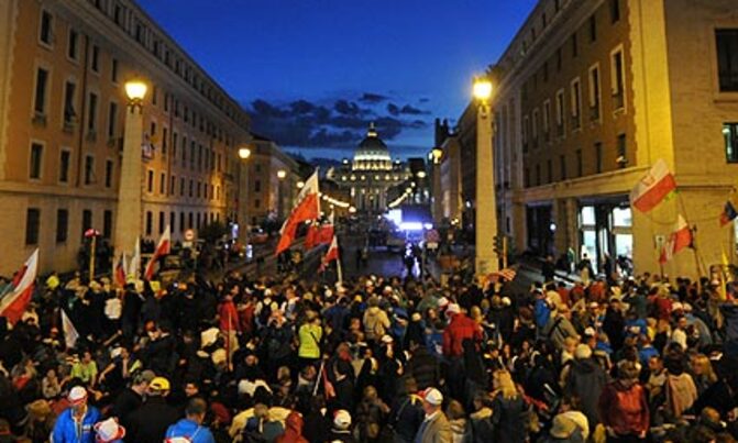 One million pilgrims converge for canonisation One million pilgrims converge for canonisation