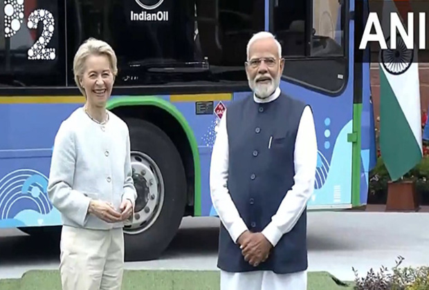 PM Modi meets with EU chief Ursula von der Leyen in Delhi