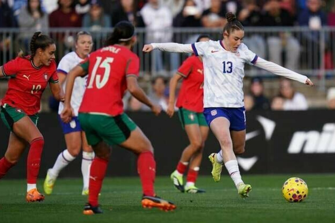 Olivia Moultrie nets brace as USWNT tops Portugal