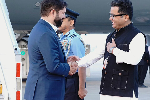 Chile's President Gabriel Boric arrives in India for first state visit