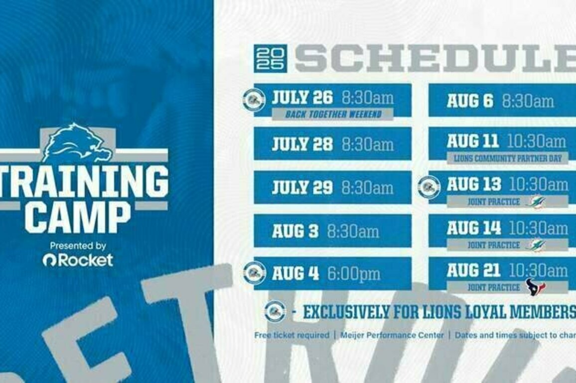 Detroit Lions 2025 Training Camp presented by Rocket