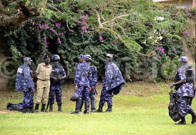  olice officers deployed at ooma grounds in barararedit dolf yoreka