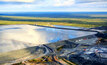 A tailings dam at Energy Resources Austraila's Ranger mine. It is not an upstream tailings dam.