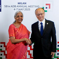 Finance Minister Sitharaman meets ADB President, Italian counterpart; highlights India's DPI success, government initiatives