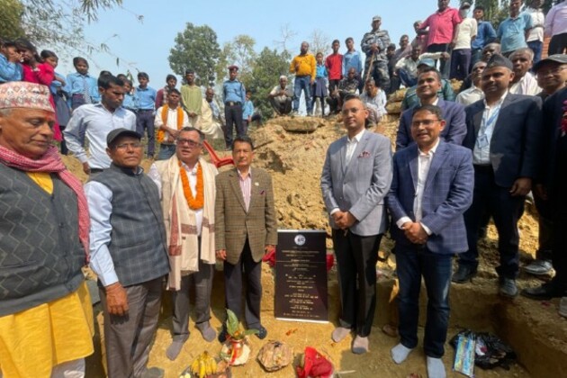 Foundation stone laid for school building being constructed with India's assistance in Nepal's Sunsari district