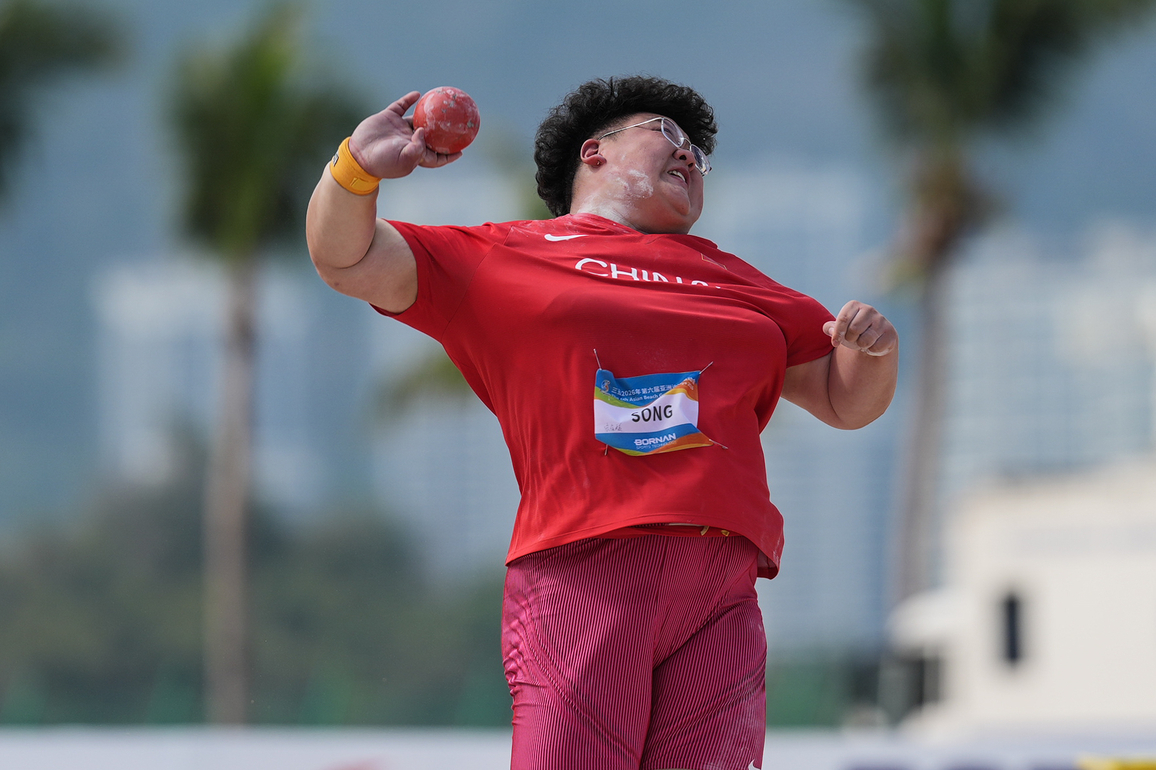 (SP)CHINA-HAINAN-SANYA-ASIAN BEACH GAMES-BEACH ATHLETICS-WOMEN'S SHOT PUT FINAL (CN)