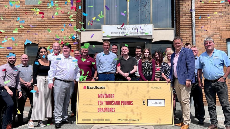 Bradfords donates £10k to Movember